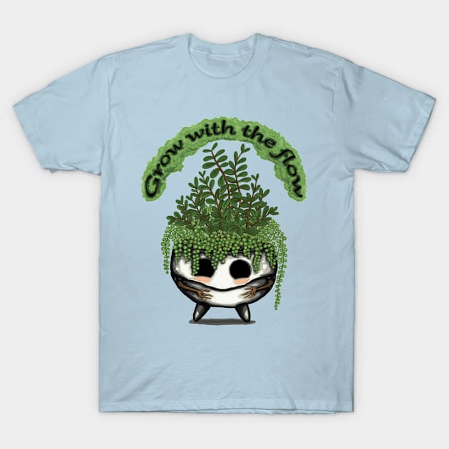 Grow with the flow T-Shirt by Raluca Iov